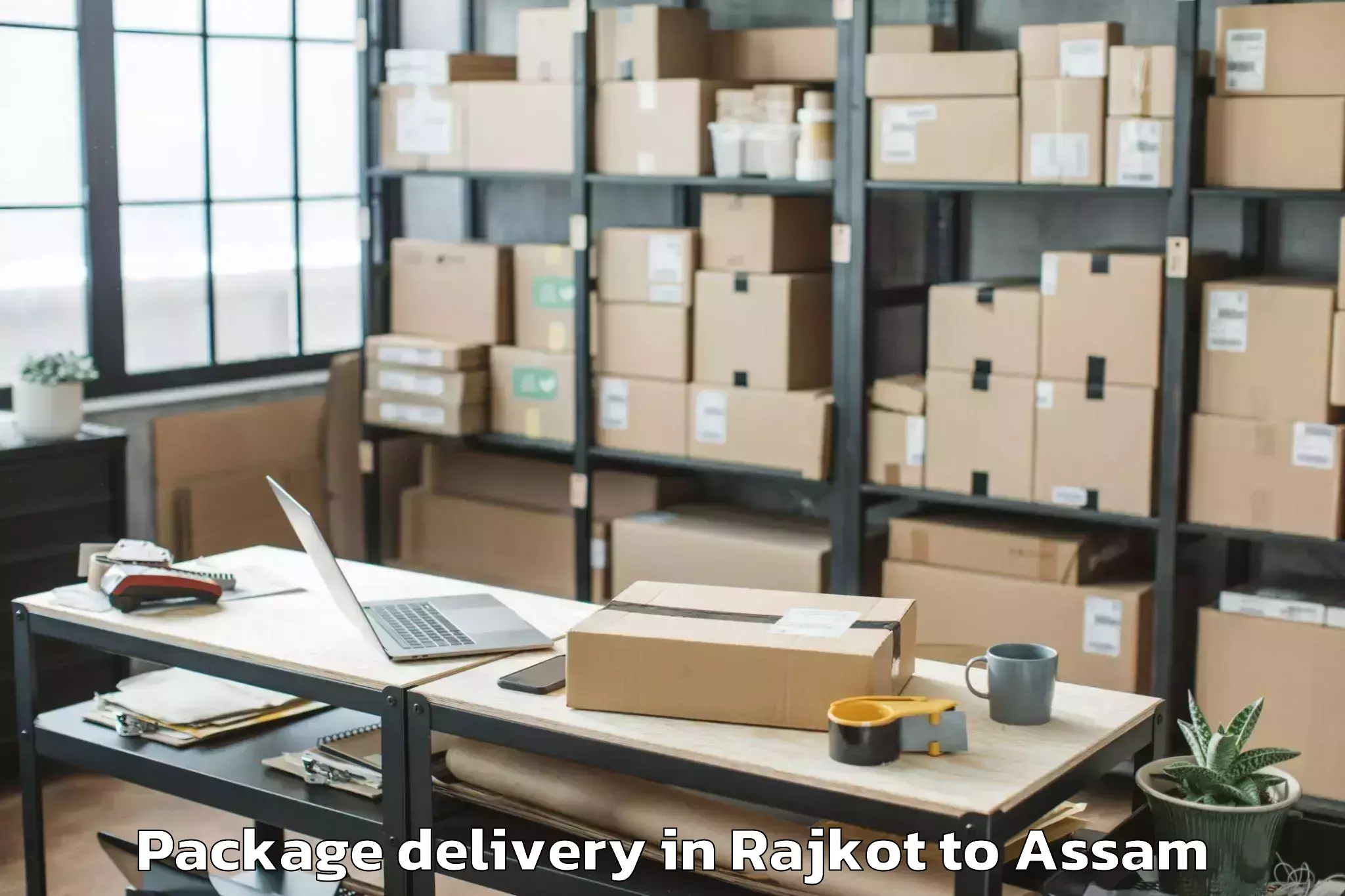 Efficient Rajkot to Moranhat Package Delivery